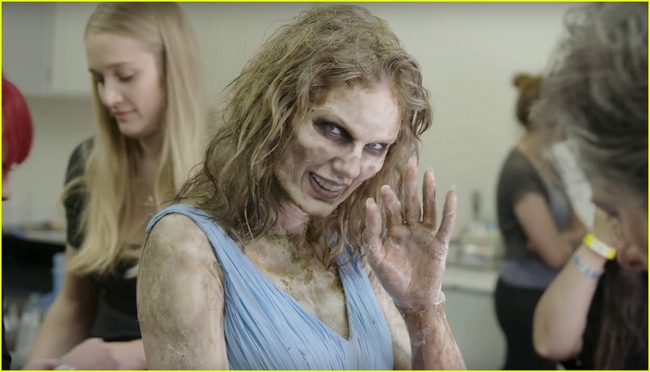 Check Out Sneak Peak to How Taylor Swift Transformed Herself into a Zombie