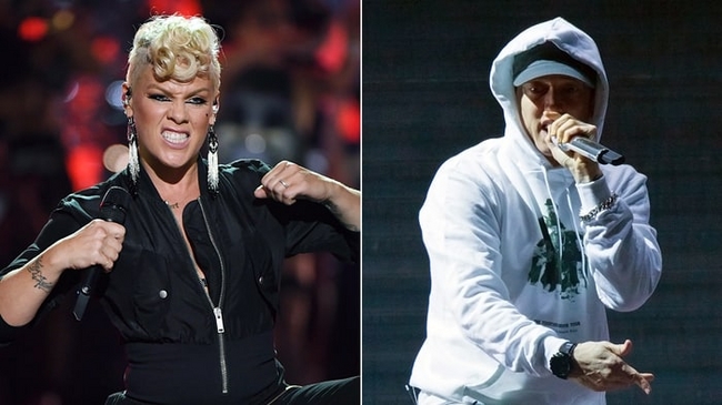 Eminem Makes an Uncharacteristic Appearance on Pink's "Revenge"